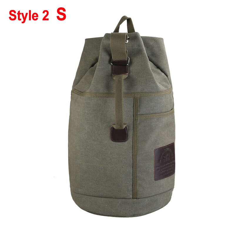 Nomad Friendly Canvas Bucket Bag Backpack - Image 16