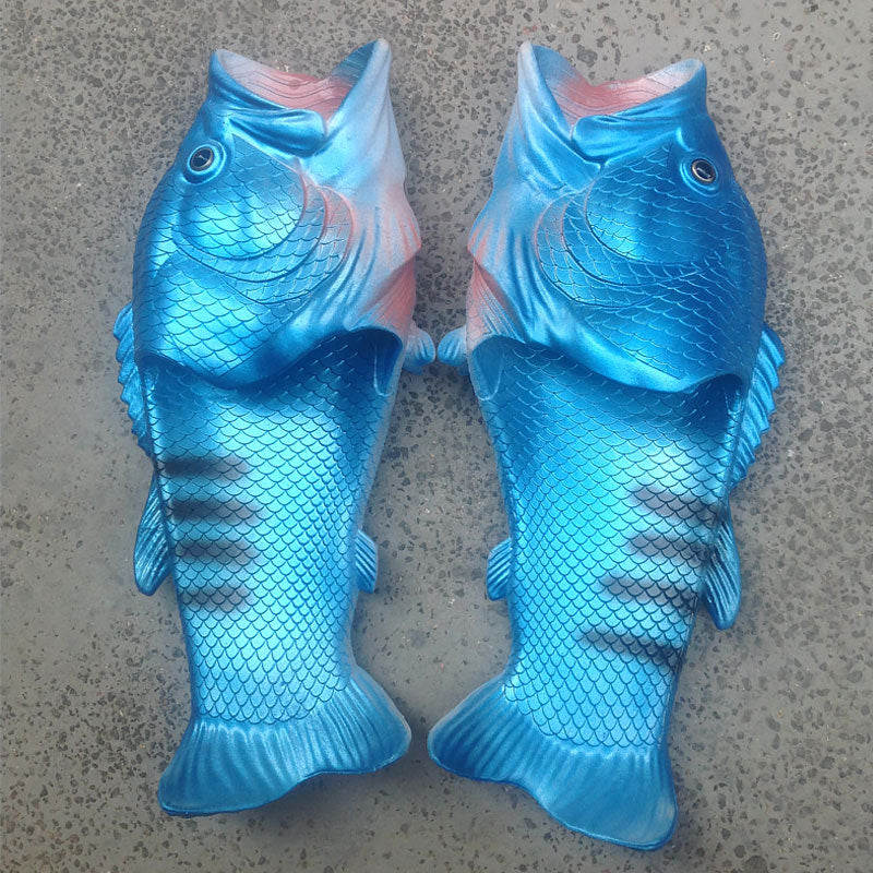 Realistic Unisex Fish Slippers - Image 10