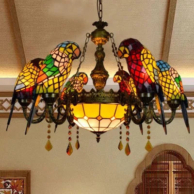 Antique Style Parrot Chandelier Lamp - Image 4