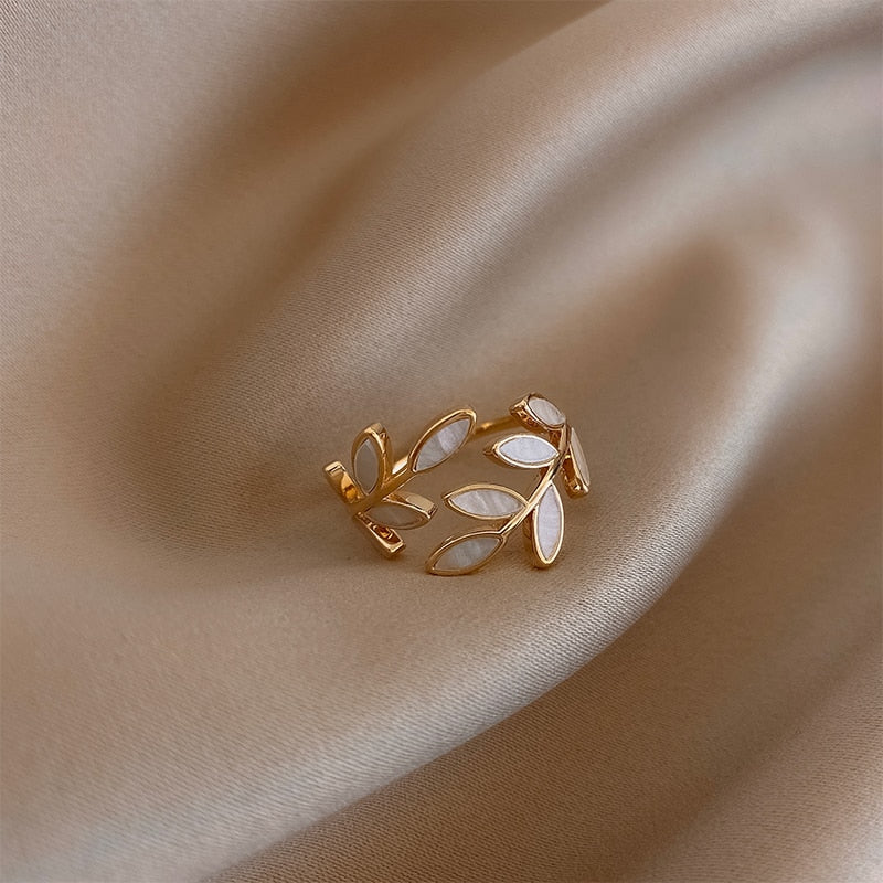 Olive Branch Creative Adjustable Ring - Image 4