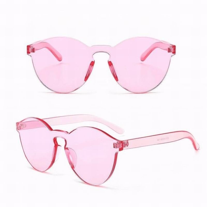 Candy color Transparent Sunglasses - Image 4