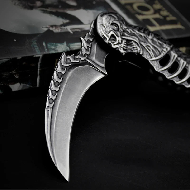 Tactical Nigh Skull Foldable Pocket Knife - Image 2
