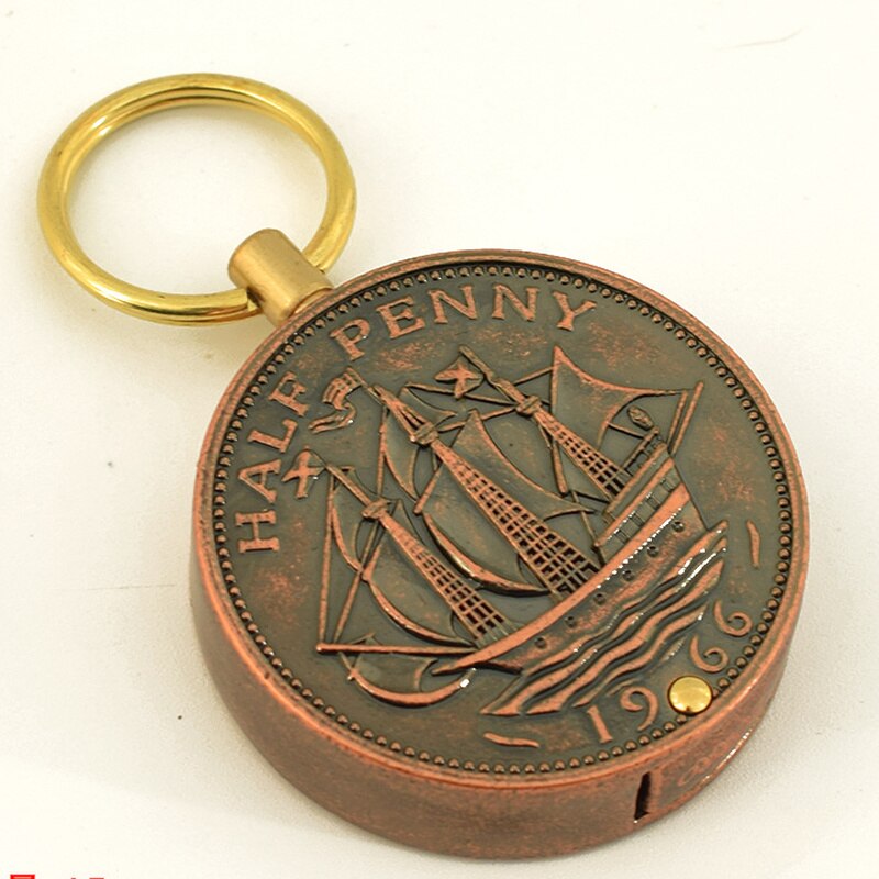 Coin Keychain Flame Kerosene Lighter - Image 6