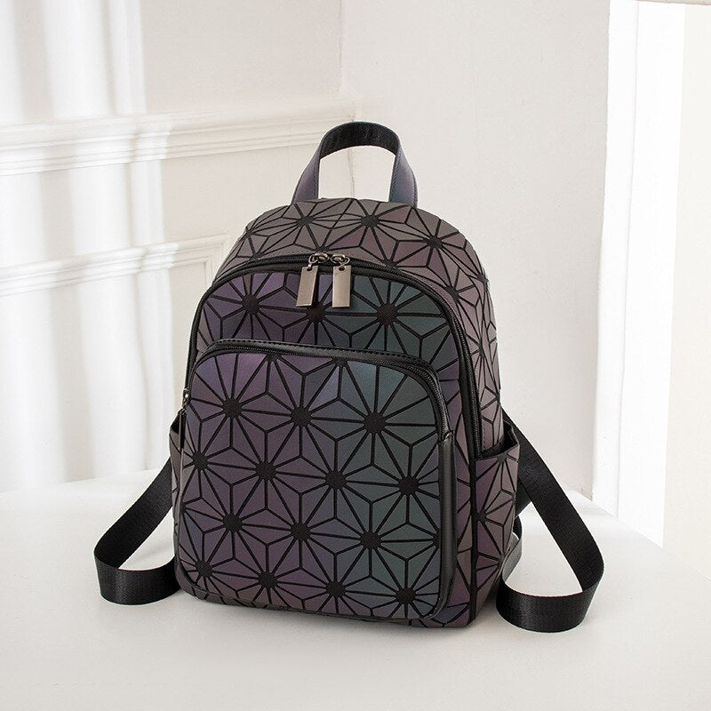 Rainbow Rise Luminous Holographic Backpack - Image 7