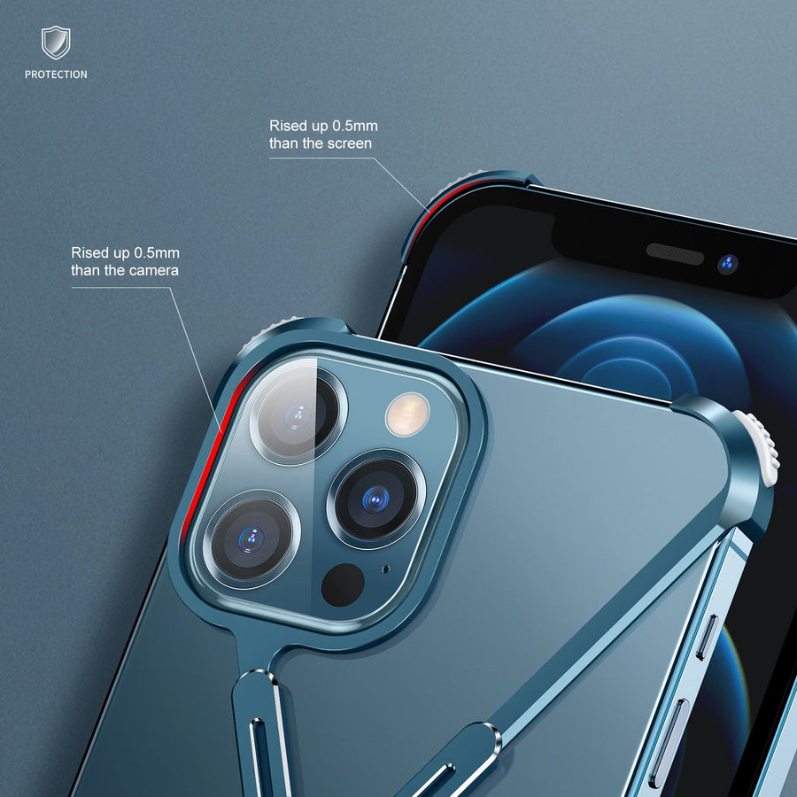 X Shaped Metal iPhone Back Cover Case - Image 5