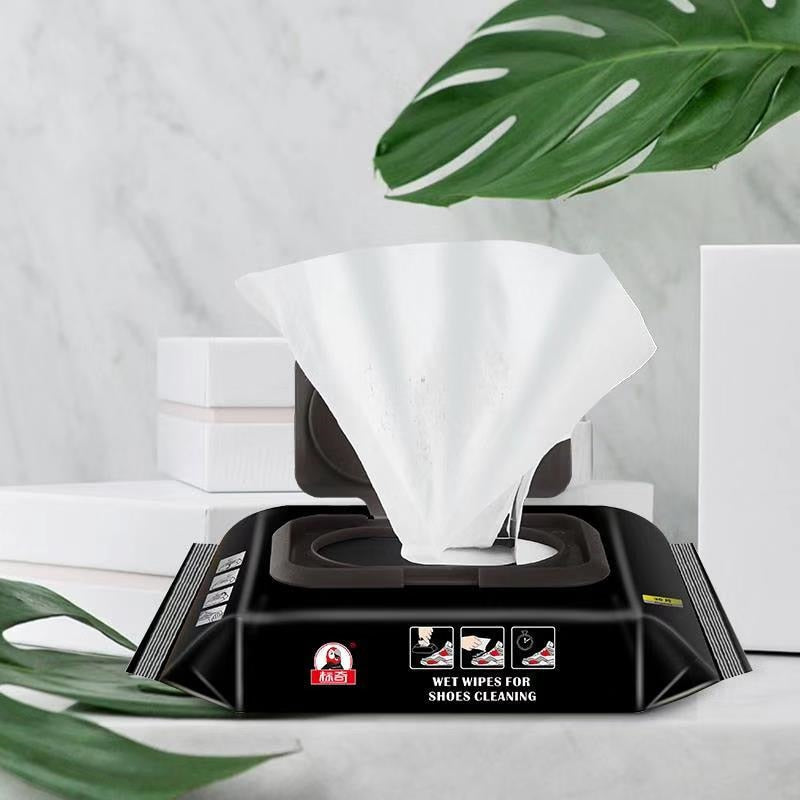 Disposable White Shoe Cleaner Wipes - Image 1