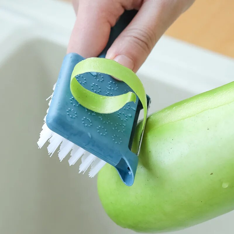 5in1 Stainless Steel Peeler Grater Kitchen Brush - Image 1