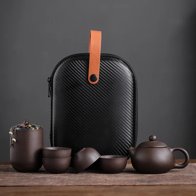 Ceramic Gaiwan Portable Kung Fu Tea Gift Set - Image 6
