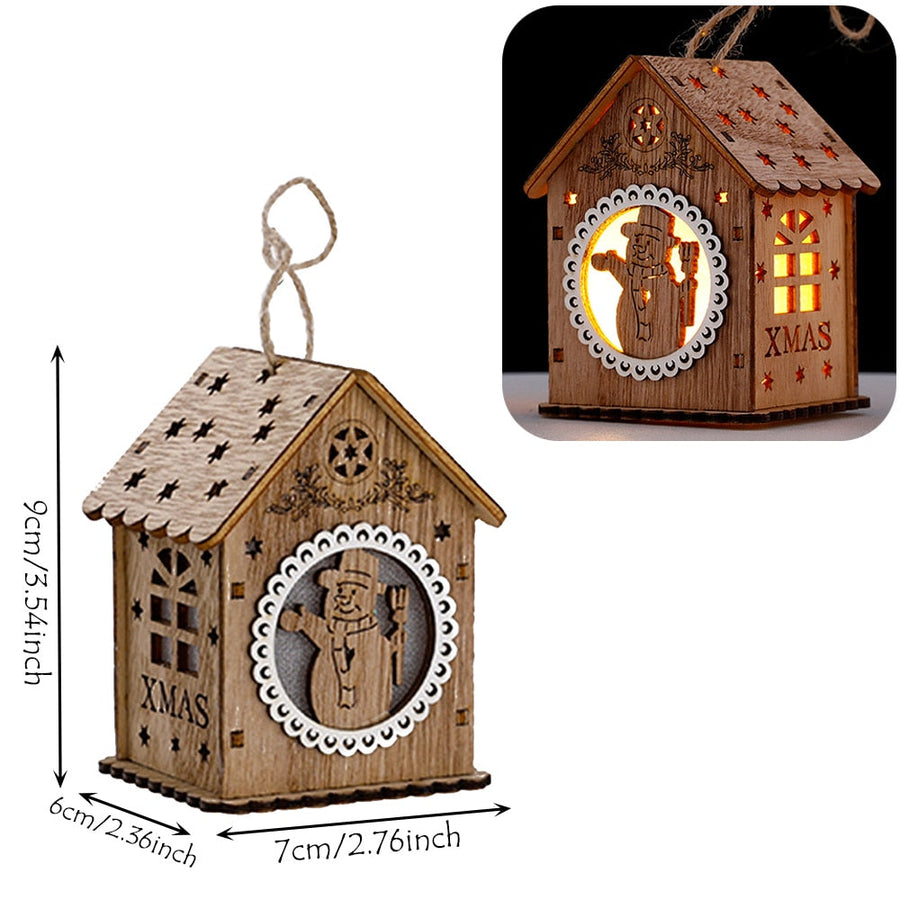DIY Wooden Hanging House Decor Glowing Lamp - Image 10
