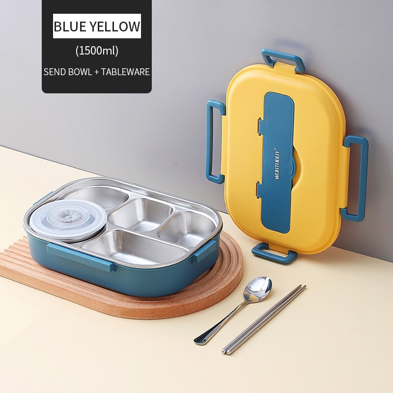 Stainless Steel Multi Compartment Kids Lunch Box - Image 12