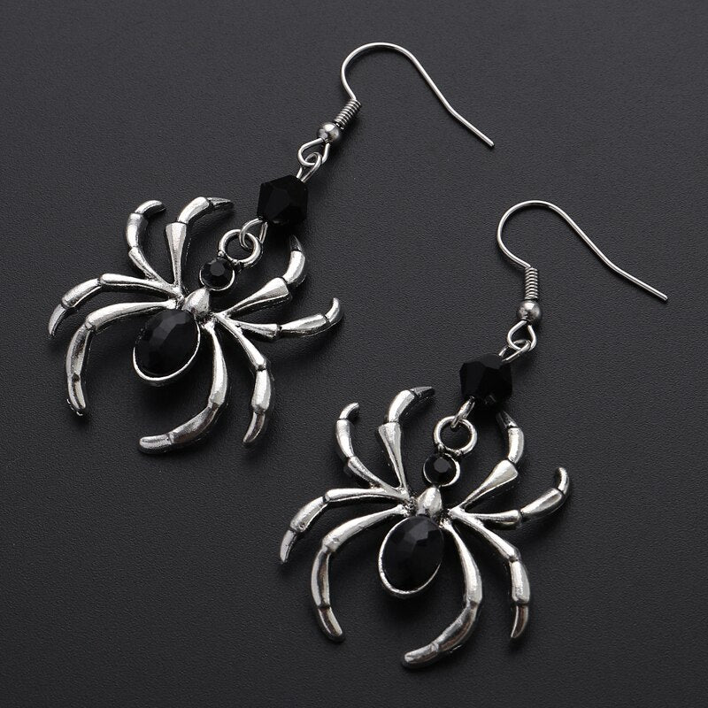 Black Spider Artsy Mystical Earrings - Image 7