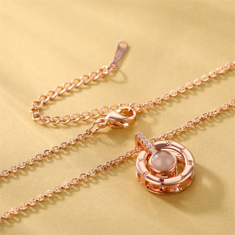 100 Languages I Love You Romantic Projection Necklace - Image 3