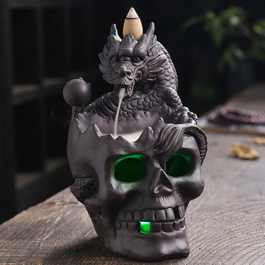Dragon Skull LED Incense Burner - Image 0