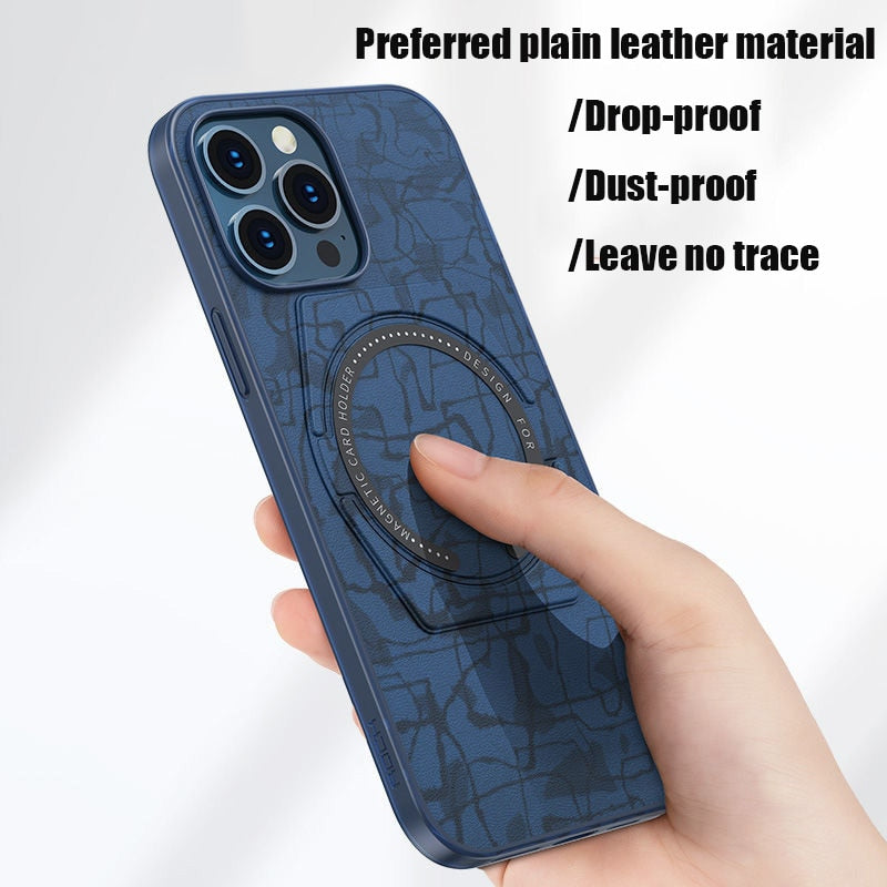 Elegant Magnetic Ring Phone Holder Case - Image 3