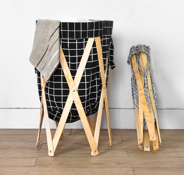 Modern Simple Foldable Creative Large Foldable Laundry Basket - Image 8