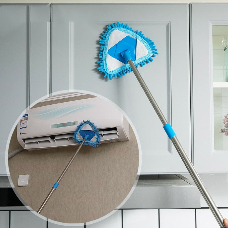 Rotatable Telescopic Stainless Steel Cleaning Mop - Image 0