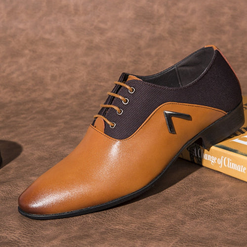 Urban Elite Leather Business Men Casual Oxford Shoes - Image 0