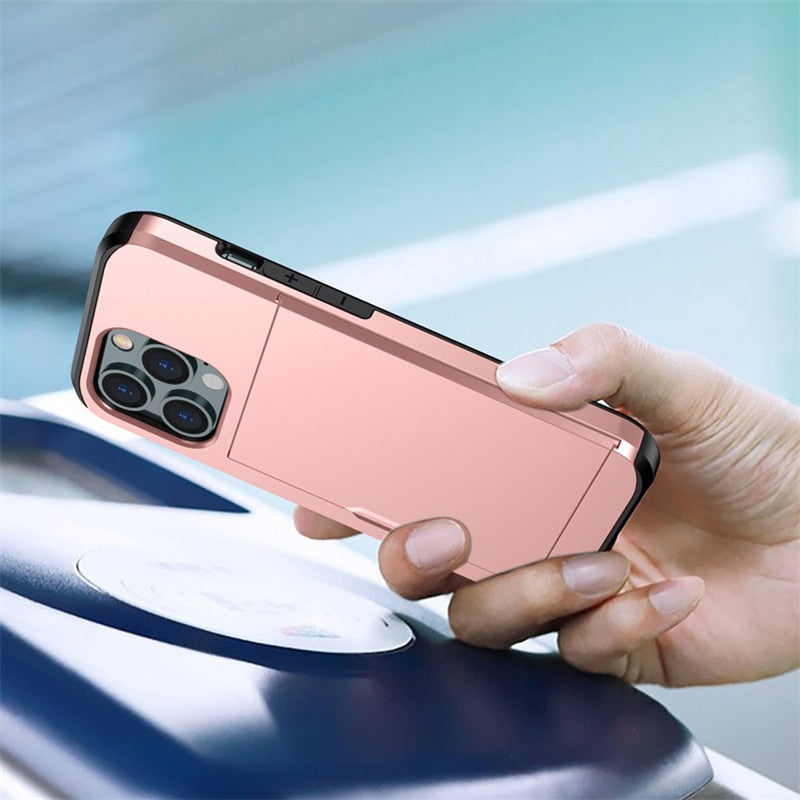 Business Armor Slide Wallet iPhone Case - Image 14