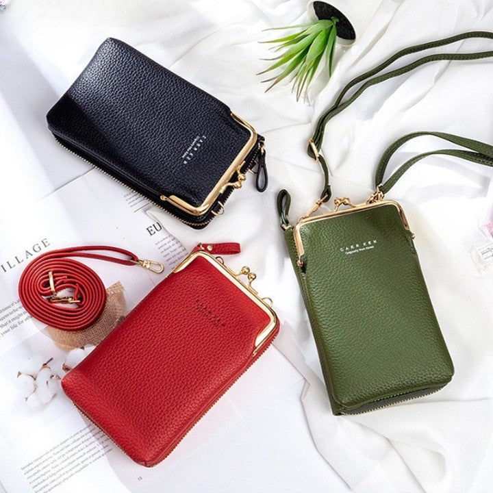 Crossbody Multi-Tasker Leather Purse Bag - Image 2