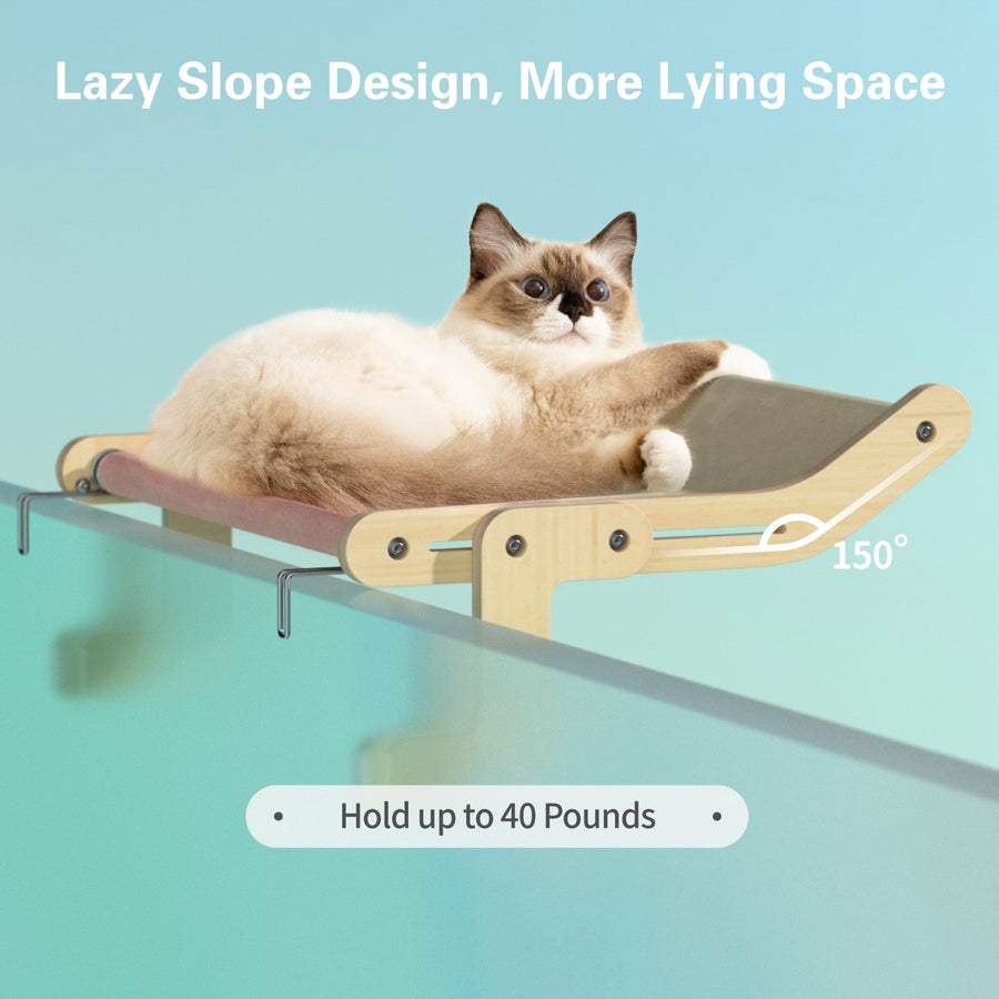 Wooden Window Cat Hanging Bed - Image 5