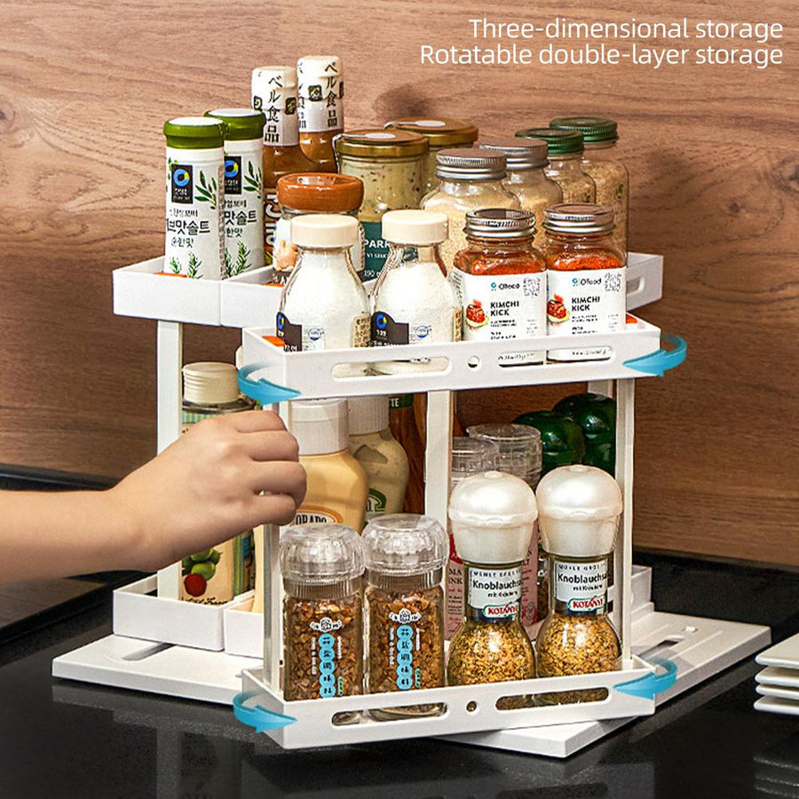 Easy Sliding Kitchen Seasoning Storage Rack - Image 4