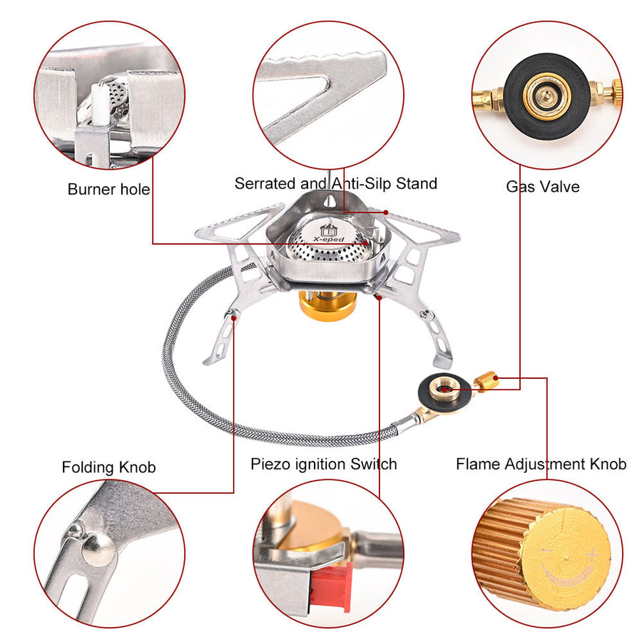 Windproof Outdoor Camping Gas Stove - Image 5