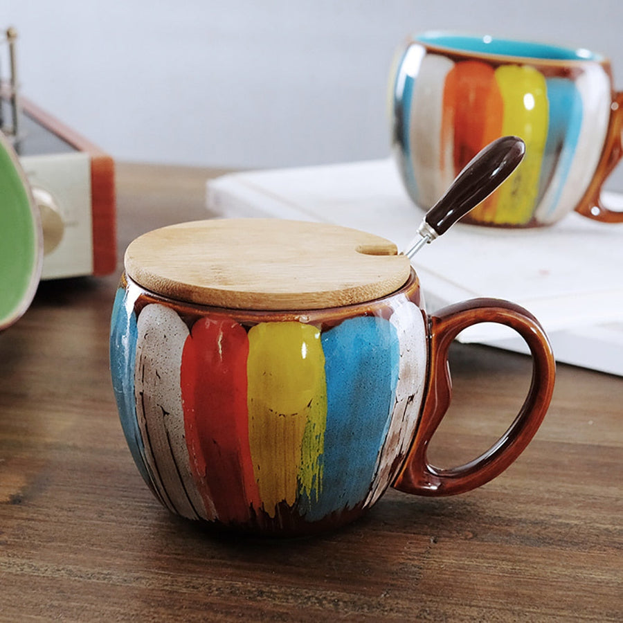 Collectible Colorful Handmade Coffee Mug - Image 1