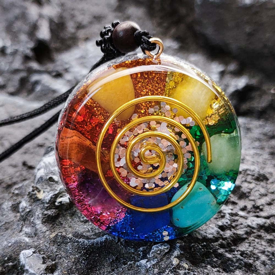 Meditation Helper Geometric Pendant Necklace - Image 0