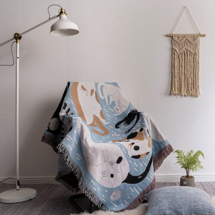 Vintage Pumpkin Sofa Cover Blanket - Image 9