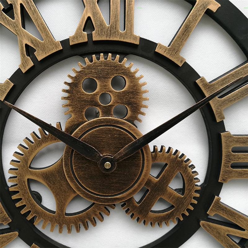 Handmade Oversized 3D Retro Decorative Wall Clock - Image 4