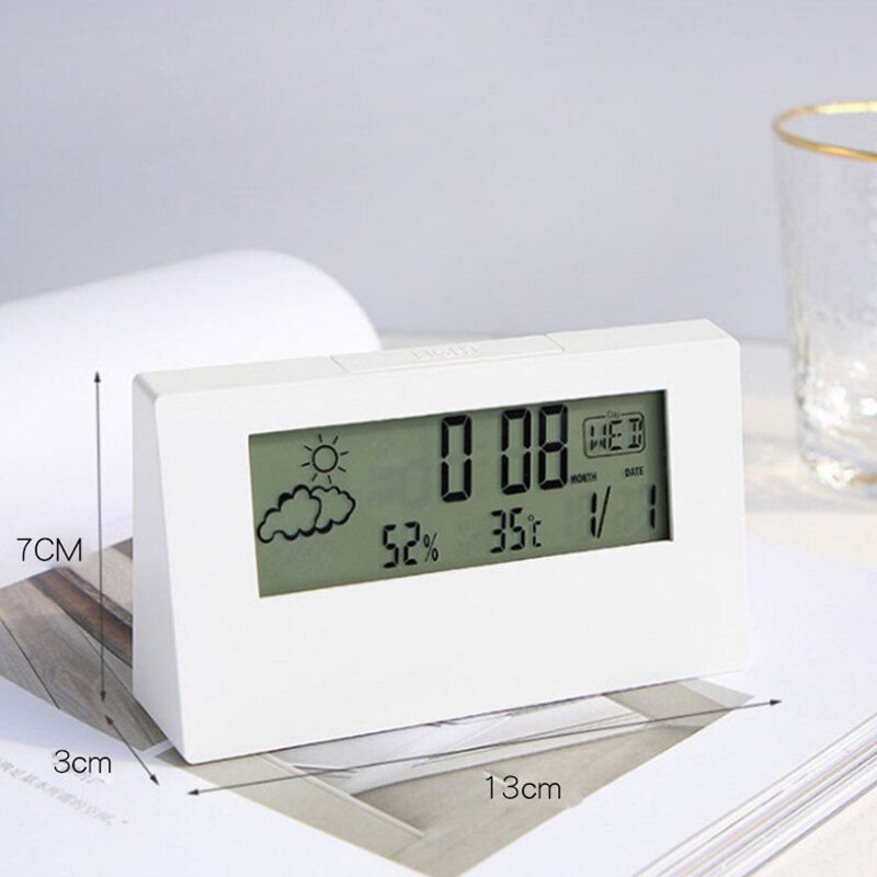 Transparent Crystal Vision Multifunctional Desktop Clock - Image 1