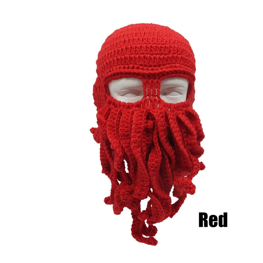 Octopus Tentacle Knitted Face Winter Mask - Image 6