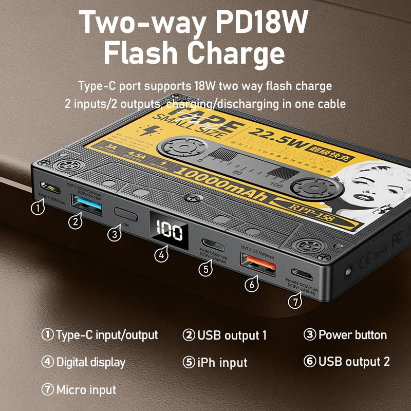 Retro Cassette Power Bank - Image 3
