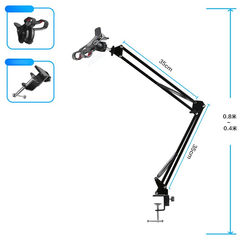 Adjustable Desktop Phone Tablet Stand Holder Clip - Image 6