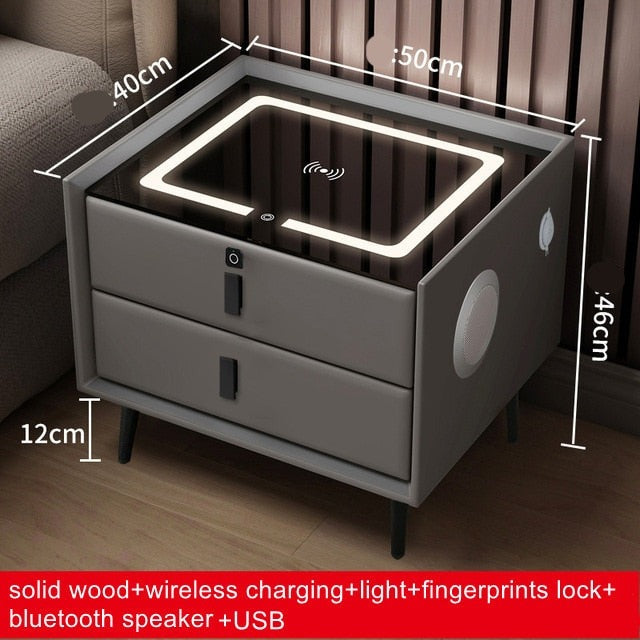 Creative Multifunctional Smart Bedside Speaker Table - Image 11