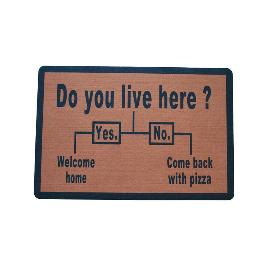 Do You Live Here Funny Anti-slip Doormat - Image 5