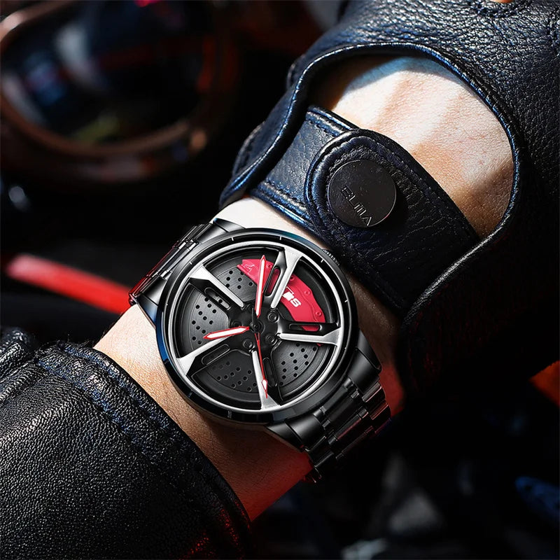 Speedster Chrono Quartz Spinning Wheel Men Watch - Image 1