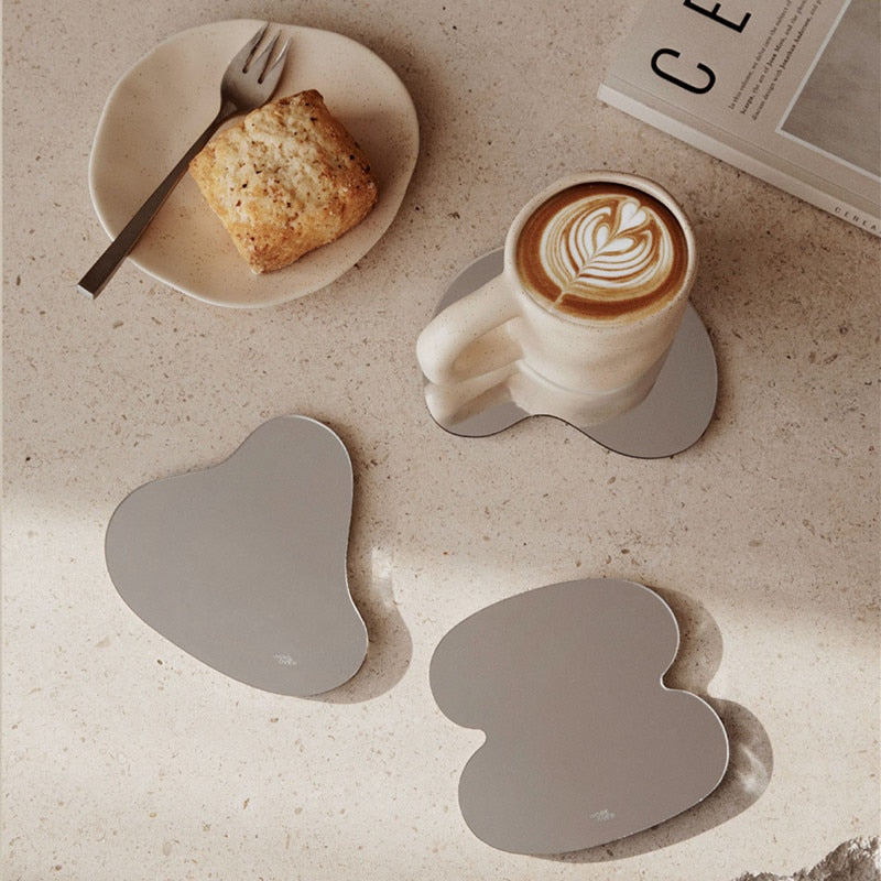 Nordic Irregular Mirror Drink Coaster - Image 1