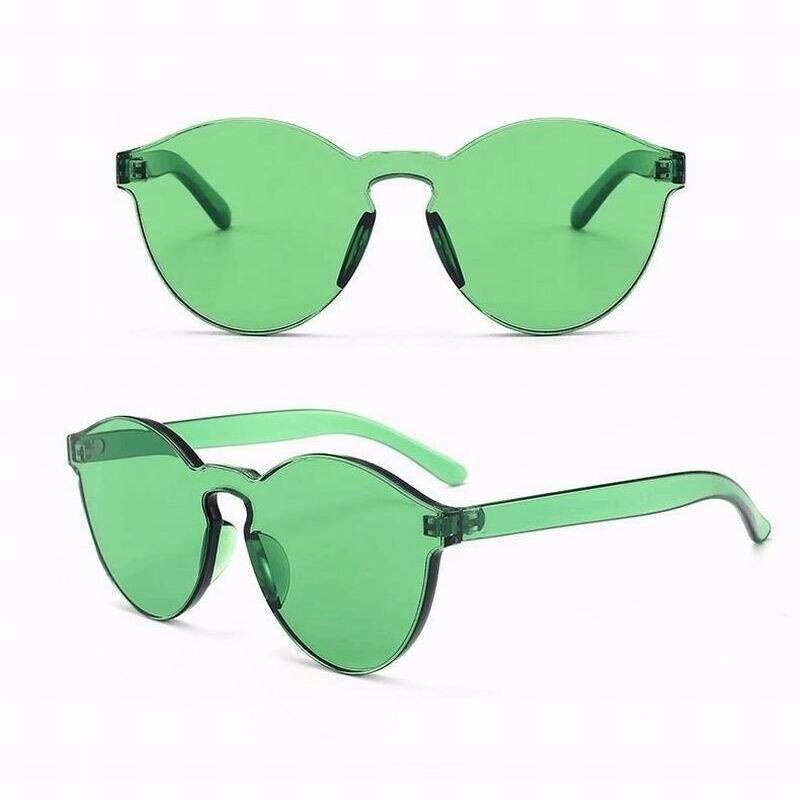 Candy color Transparent Sunglasses - Image 3