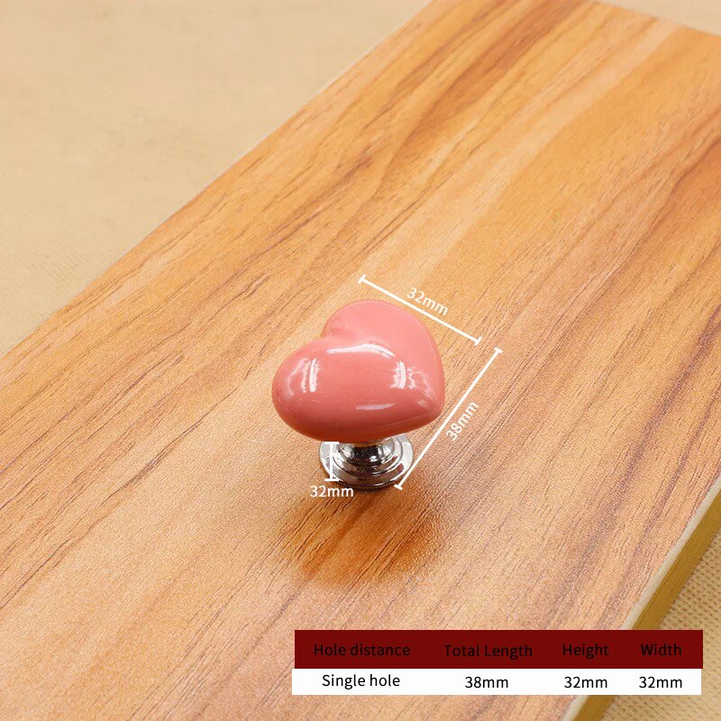 Ceramic Heart Door Cabinet Handle - Image 5