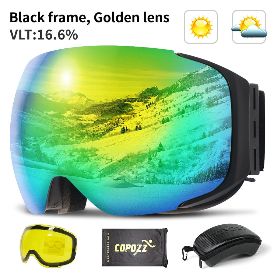 Magnetic UV Protection Anti-Fog Ski Goggles - Image 10