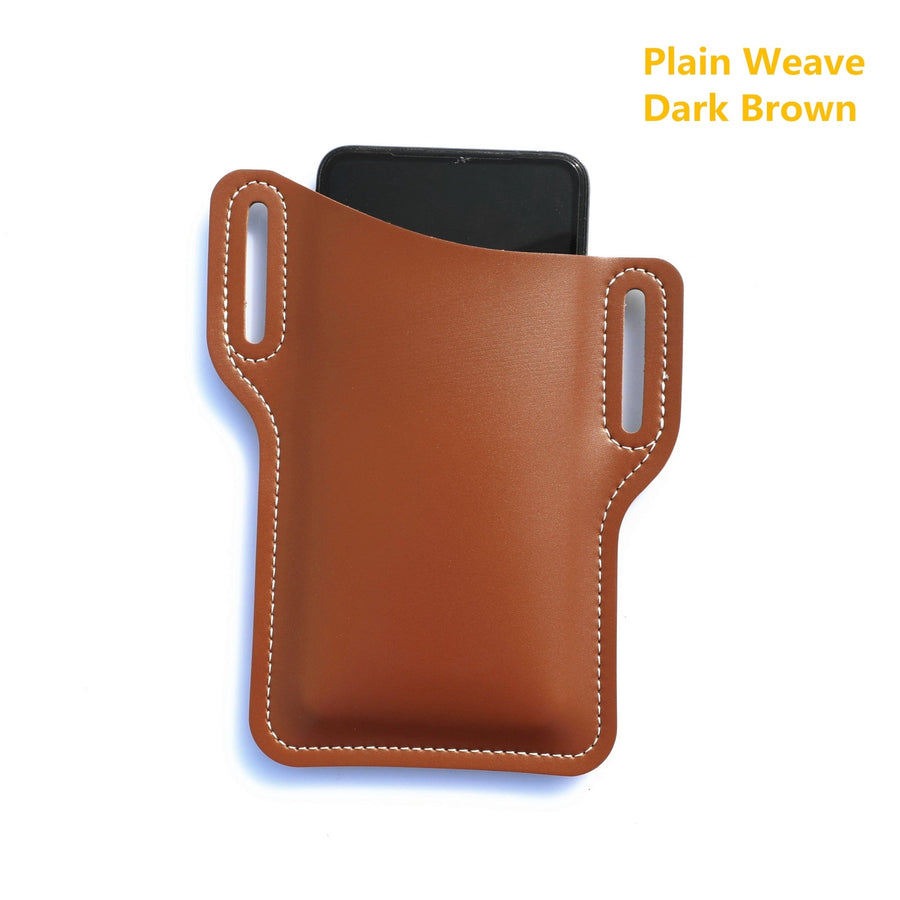 Retro Leather Waist Phone Holder - Image 9