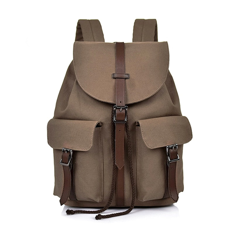 Canvas Unisex Large Capacity Retro Backpack - Image 5