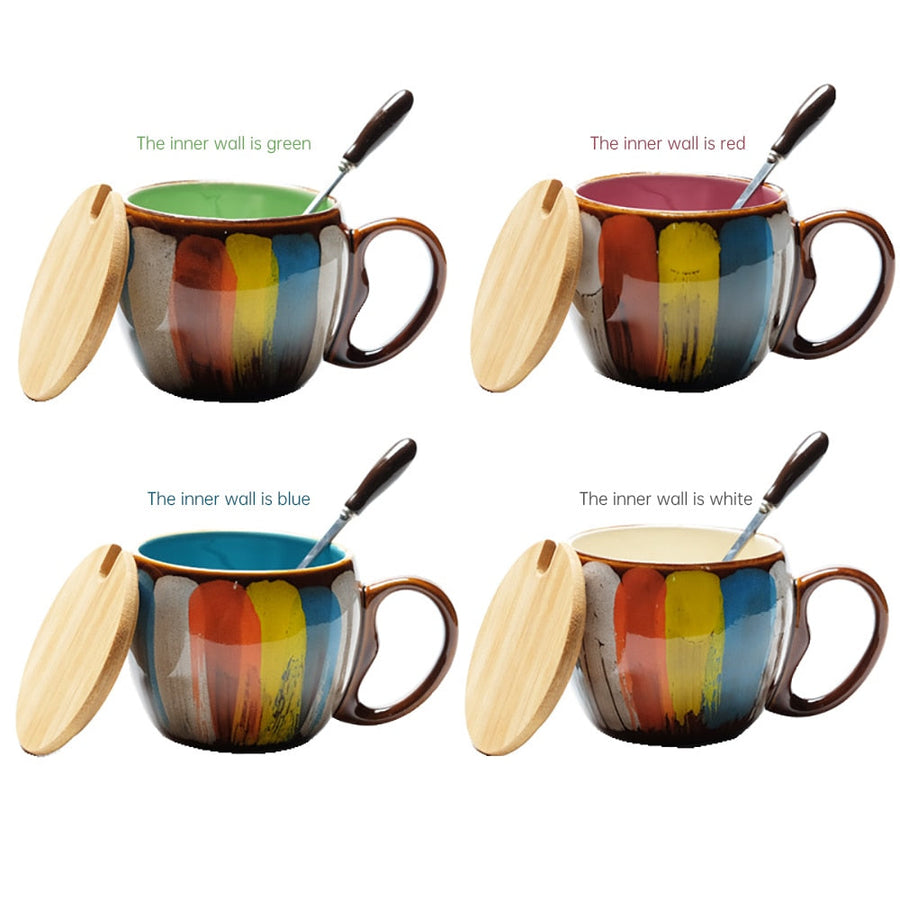 Collectible Colorful Handmade Coffee Mug - Image 4
