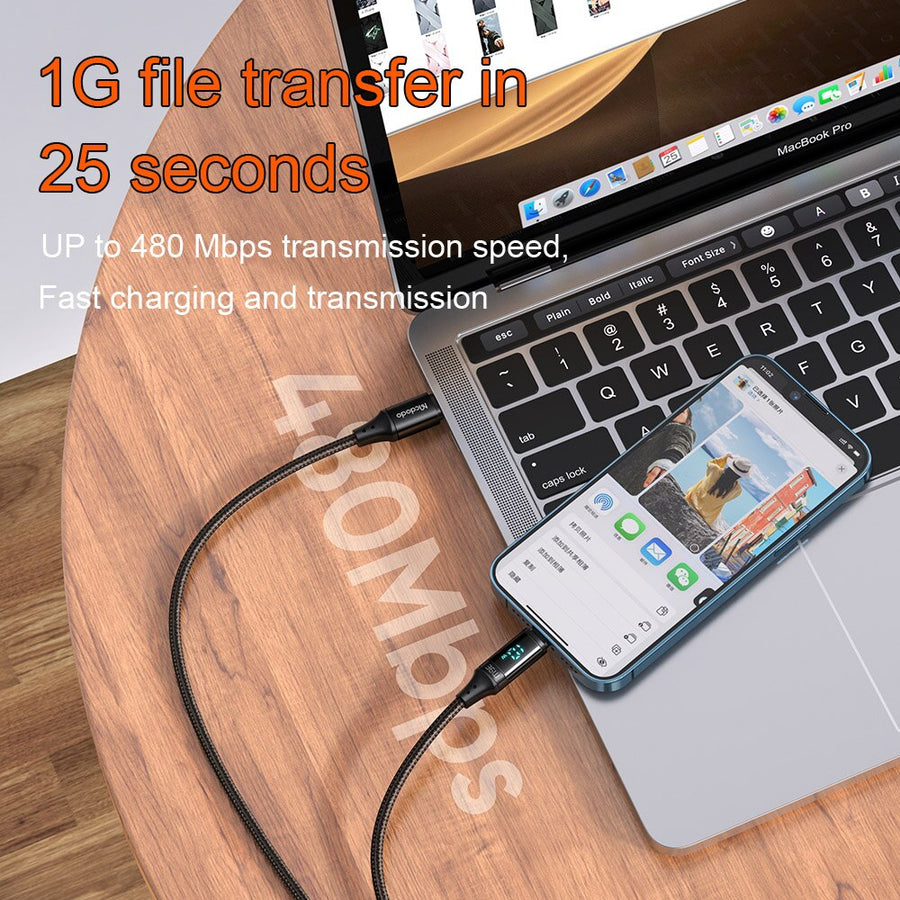 Power Display Universal Fast Charging Phone Cable - Image 5