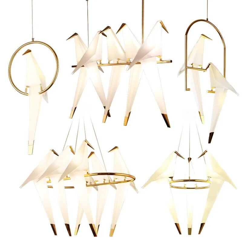 Origami Bird Decorative Chandelier Lamp - Image 4