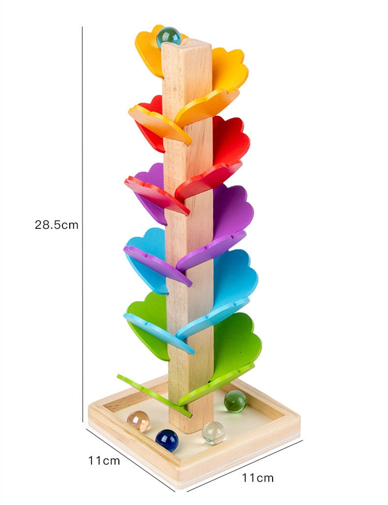 Wooden Rainbow Building Educational Toy - Image 7