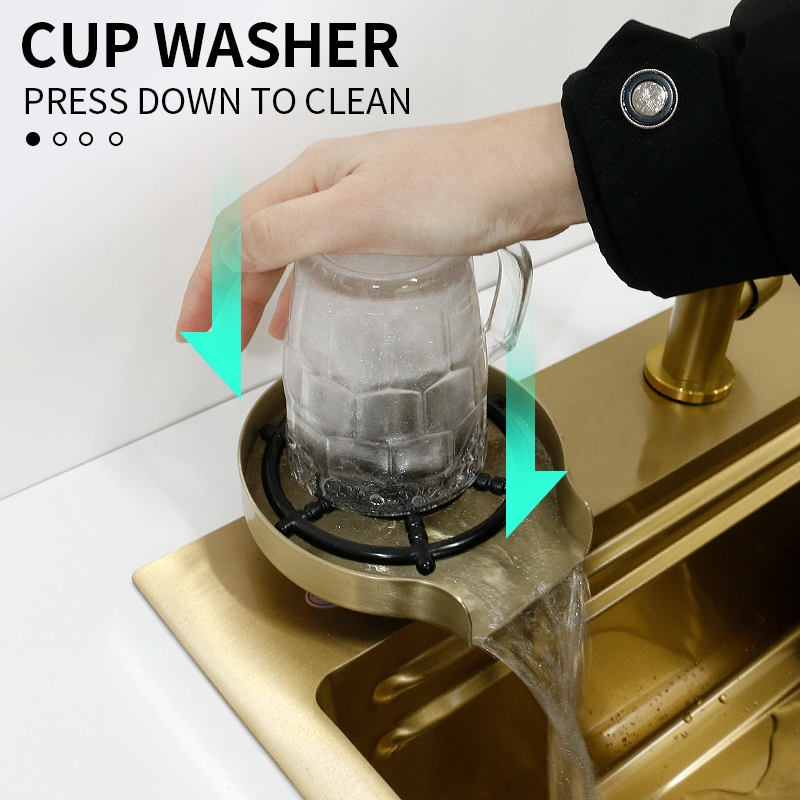 Gold Stream Multifunctional Waterfall Kitchen Sink - Image 7