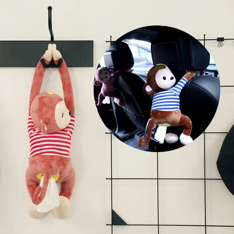 Cuddly Monkey Tissue Box - Image 1