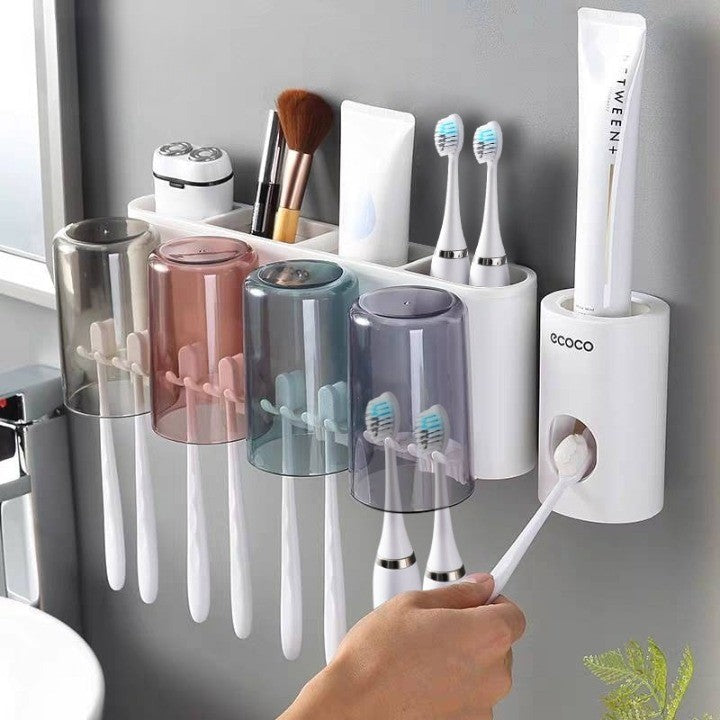Universal Bathroom Organizer Multifunctional Toothbrush Holder - Image 2
